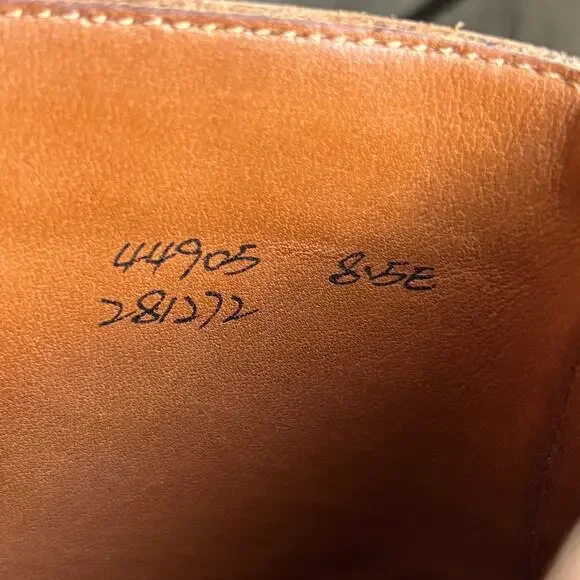 Grant Stone Brass Boot in Saddle Tan Men's 8.5E